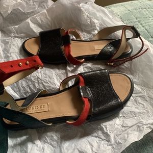 Leather and suede strappy sandals 💕